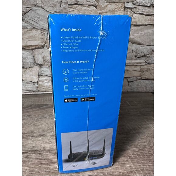 LinkSys Max-Stream Dual Band WiFi 5 Router AC1750 Streaming Gaming 15+ Devices - Picture 4 of 5